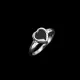 【xmono】925純銀黑瑪瑙愛心戒指