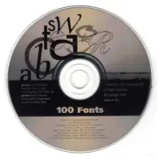 100 FONTS (True Type) CD-ROM for Windows - NEW CD in SLEEVE
