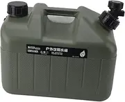 Camping Water Container Large 10L Capacity Green Car Water Storage Carrier Jug with Faucet for Outdoor Travel Camping