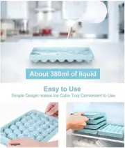 1 Round Ice Cube Tray Color Blue