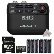 Zoom F2-BT Ultra Compact Bluetooth Field Recorder with Lavalier Microphone Kit