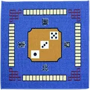 TX GIRL 1Pc Mahjong Table Cloth Mat Silence Table Cover Mahjong Anti-Slide Mat 79cm for Board Game Card Game (Color : Blue)