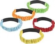 [BIUDECO] 5pcs Elastic Tie Rope Leggings for Women Kids Stretchy Field Day Games Legged Race Bands for Gym Workout
