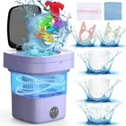 Portable 11L Mini Washing Machine, Foldable Washer for Small Clothes