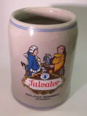 BEER Stein Mug ~ .5l Paulaner Brauerei SALVATOR Doppelbock ~ Munich, Germany