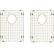 Starstar 50/50 Double Bowl Kitchen Sink Bottom Two Grids, Matte Gold 304 Stainless Steel (15 x 13)