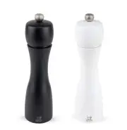Peugeot Tahiti 8 Inch Black Pepper Mill and White Salt Mill Set 8-Inch