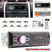 12V 1Din Car MP3 Player FM Radio Stereo Bluetooth USB AUX TF Voice Assistant Kit (for: Fiat)