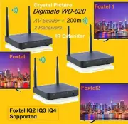 Digimate WD-820 1080p High Definition HDMI AV Sender 2Receivers for Foxtel IQ4