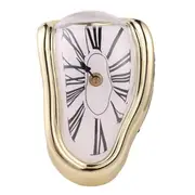 Surrealist Salvador Dali Style Wall Clock Amazing Home Decoration Gift - GOLD