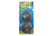 10 x Large Stainless Steel Wool Scrubber Dish Washing Cleaning Sponges Scourer