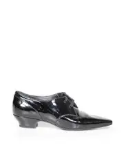 Black Patent Pointed Toe Derbys