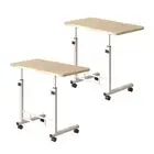 2X White Maple Portable Laptop Study Computer Table Coffee Bed Side Desk Stand