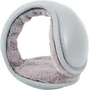 [Tadill] Winter Ear Muffs Foldable Winter Men Earmuffs Casual Fashion Folded Portable Ear Warmers for Traveling Outdoor Activities, Gray