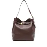 [Elleme] Elleme Pebbled-leather Buckle Shoulder Bag ONE SIZE BROWN
