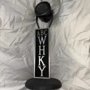 1950s WHKY Radio Microphone Flag -Hickory, NC