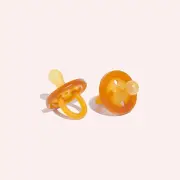 Round Dummy Duo Pack by Natural Rubber Soother | the memo