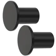 Modern Black Coat Hooks Wall Mounted, Towel Hooks for Bathrooms Robe Hooks, H...