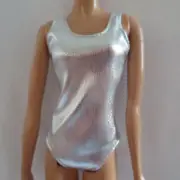 NEW 2020 Barbie Extra Doll Silver Tank Top Bodysuit Swim Suit Clothing