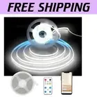 32.8ft COB LED Strip Lights - 3200 LEDs, Remote & App Control, 6500K Brightness