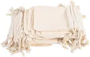 TOPPERFUN 50pcs Drawstring Bag Drawstring Storage Supply Mini Drawstring Bags for Jewelry Bags Ditty Bags for Backpacking Mini Storage Bag Bags for Storage Fabric Beige