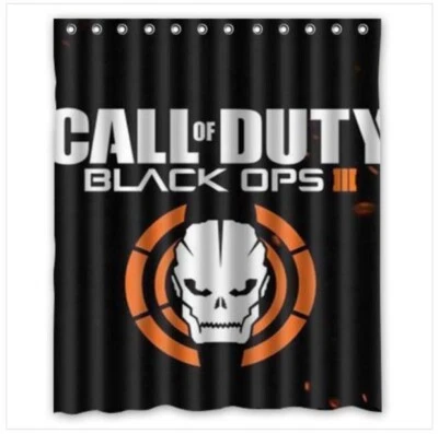 New Call Of Duty Shower Curtain polyester waterproof With Hooks