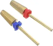 SOESFOUFU 2pcs Nail Drill Bits for Manicure and Grinding Heads for Acrylic Nails Safety Cuticle Bits Easy to Use