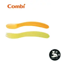 在飛比找蝦皮購物優惠-Combi 優質叉匙組含盒｜學習湯匙