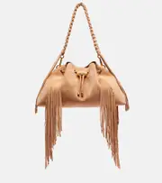 [Jimmy Choo] Jimmy Choo Bon Bon Medium fringed suede shoulder bag One Size brown