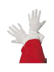 Santa Clause Gloves White Christmas Mime Inspection Tuxedo Costume Gloves