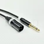 高級線 6.3MM對XLR公 TS麥克風線 6.3MM TS單音 卡農XLR 訊號線 MIC線