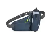 Fanny Pack with Water Bottle Holder , Hiking Fanny Pack for Women Men ，for Hiking Walking Workout - Dark grey