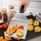 Square/rectangle Head Pancake Scraper Anti-scald Handle Steak Spatula Cake
