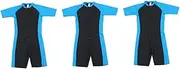 2pcs Diving Dress Diving Clothes Half Body Diving Suit Swimsuit Wetsuit Sun Protection Clothing Short Sleeve Man