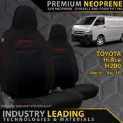 Toyota HiAce H200 - GP6 Premium Neoprene 2x Front Seat Covers (Made to Order)