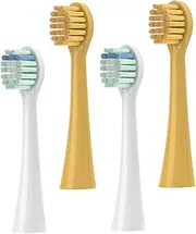 HOUDERCO 4pcs Electric Toothbrush Head Replacement Soft Bristles for Boys and Girls Brush Heads