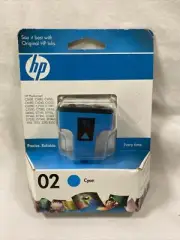 HP 02 Cyan Ink Cartridge C8771WN Exp 12/2010 NEW/SEALED