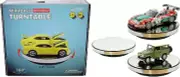 Mirrored Rotary Display Turntable Stand 10 Inches USB Powered for 1/24 1/18 Scal