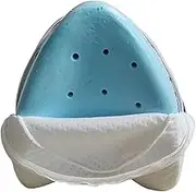Side Lying Heart Shaped Memory Cotton Vein Cushion Leg Pillow Pregnant Women Sleeping in Bed Side Sleeping Clip Leg Pillow(Blue-Pillow core)