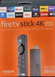 AMAZON FIRE TV Stick 4K MAX, Wi-Fi 6, Alexa Voice Remote Includes TV control