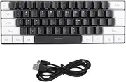 Mechanical Gaming Keyboard,LED Backlit Compact 61 Keys Mini Wired Office Keyboard Software Controlled Light RGB PC Ergonomic Silent for Business Working Primer Device Esports
