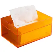 Modern Acrylic Tissue Box Holder Napkin Dispenser Wipe Case Kitchen Storage Box Desktop Organizer H