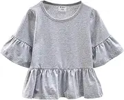 Jean Tops for Girls T Shirt for Spring Summer and Autumn Comfortable and Fashionable Baby Half Sleeves Cotton Vest for Girls