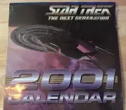 STAR TREK The Next Generation 2001 Sealed New Collectible Wall Calendar