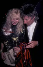 Alana Hamilton & Rod Stewart at Allan Carr & Bruce Jenner Ho - 1981 Old Photo 1
