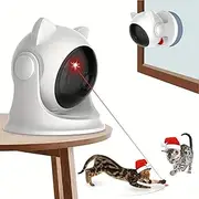 PAWCHIE Cat Laser Toy,Automatic Cat Toys with 3 Speed Modes,USB Rechargeable Interactive Cat Toys for Cat Exercise/Play/Chase (Trajectory Cat Laser Toy)