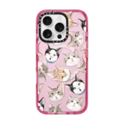 iPhone 16 Pro Impact Case MagSafe Compatible Jellybeans cat by Watercatlor
