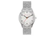 Ted Baker Manhatt Silver Mesh Watch (BKPMHS001)