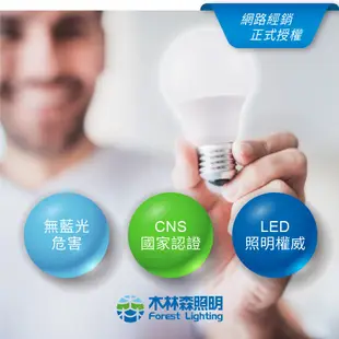 【木林森照明】12W LED 燈泡(球泡燈) (2入)_全球前三大、2021新版本、高亮度