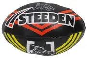 Steeden NRL Supporter Sponge Rugby League Ball - Penrith Panthers - 6 inch